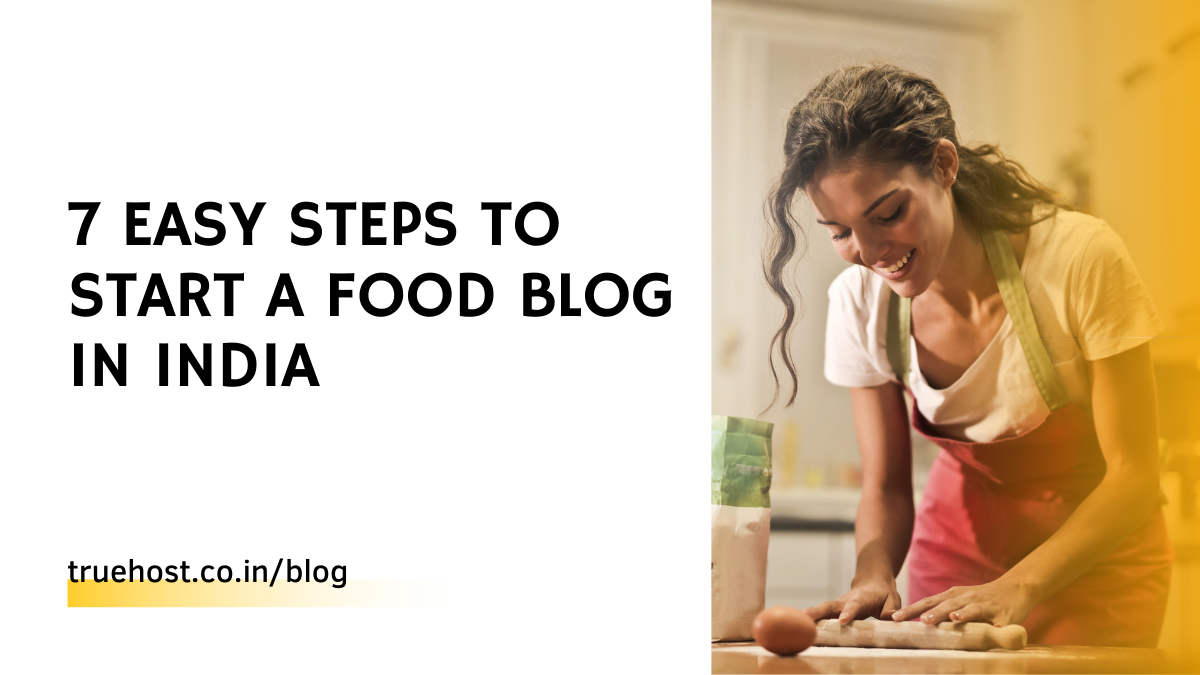 start a food blog in India