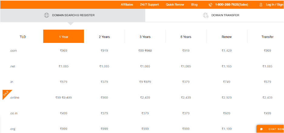 Best .in Domain Registrars in India 5 Bigrock domains