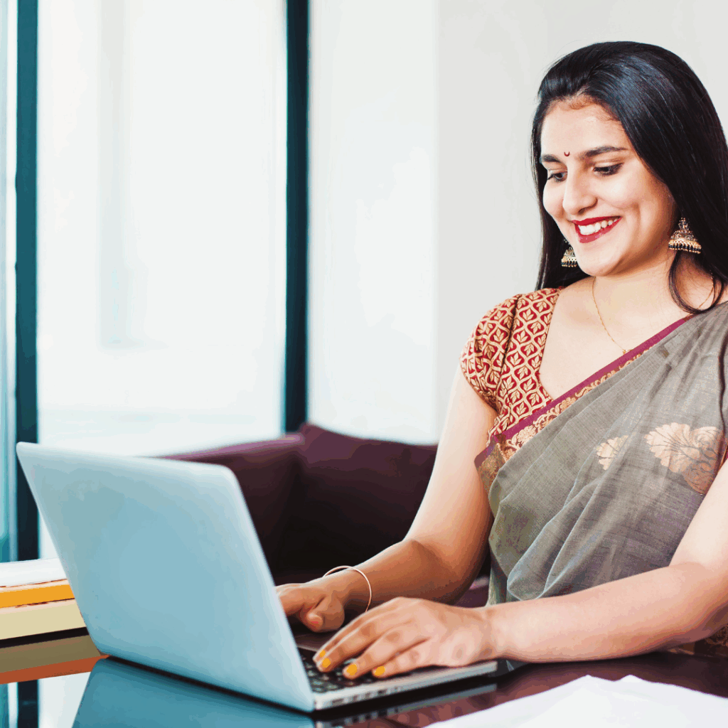 VPS Hosting in India 1 woman smiling after securing Indian VPS