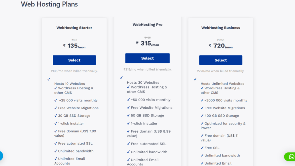 Web Hosting Explained: The Complete Guide for Indian Businesses 3 truehost web hosting plans