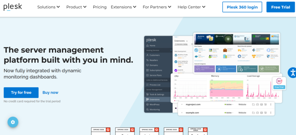 Plesk – The Best Overall Control Panel for Windows Hosting