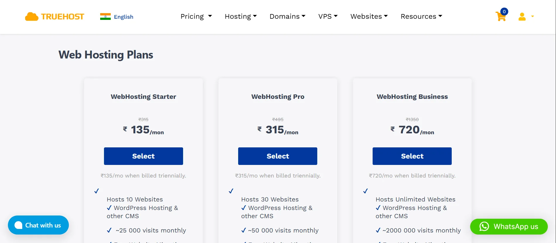 Shared Hosting vs VPS Hosting: What’s Best for Your Indian Brand? 4 Truehost-shared-hosting-plans