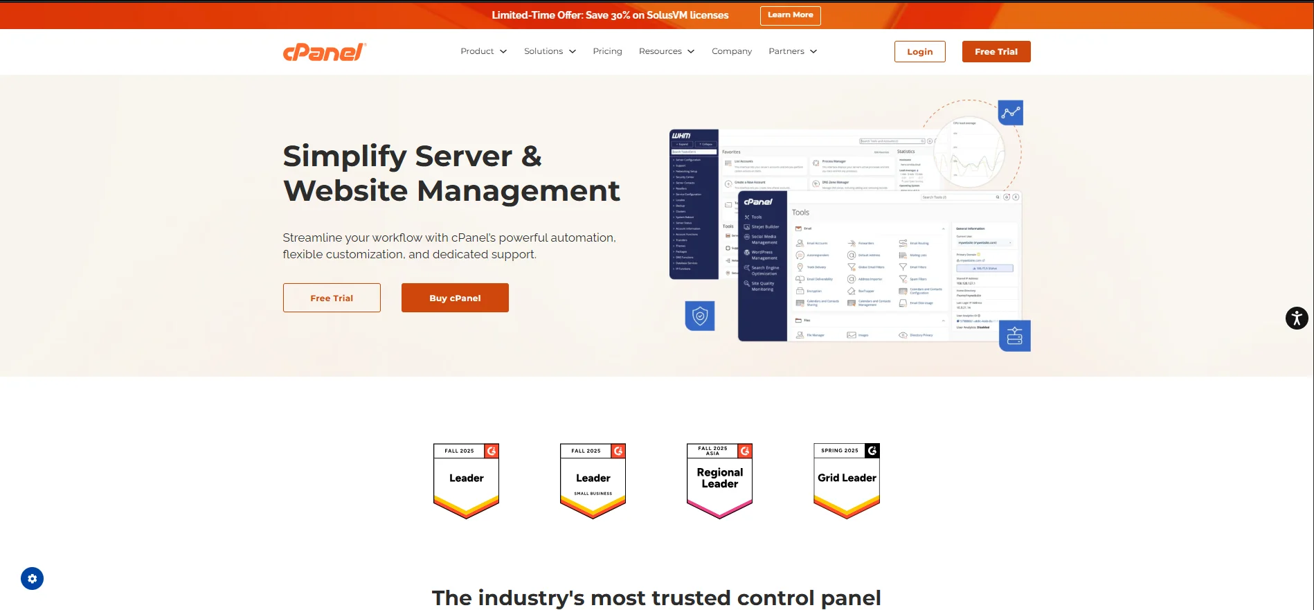 cPanel vs Plesk: Which Web Hosting Control Panel is Better for You? 1 cPanel-website-homepage