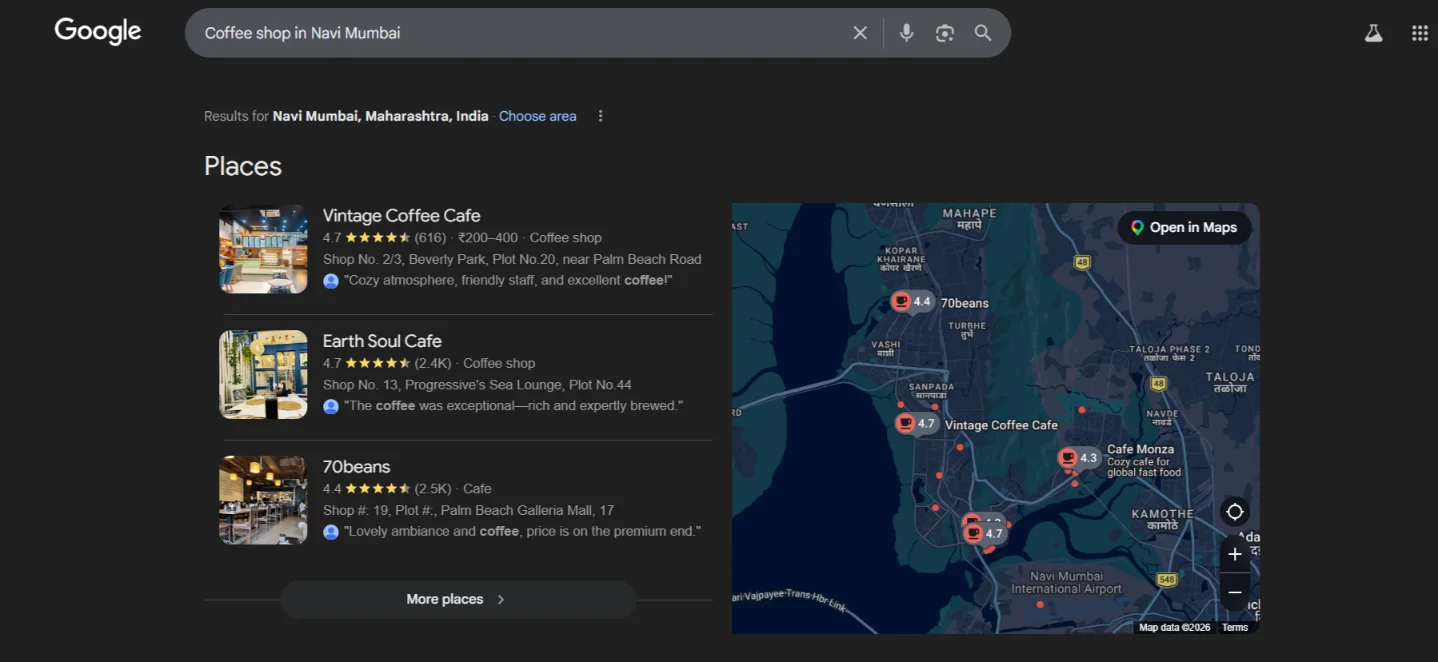 What is Local SEO? A Guide To Ranking Your Business on Google 1 Google-pack-example