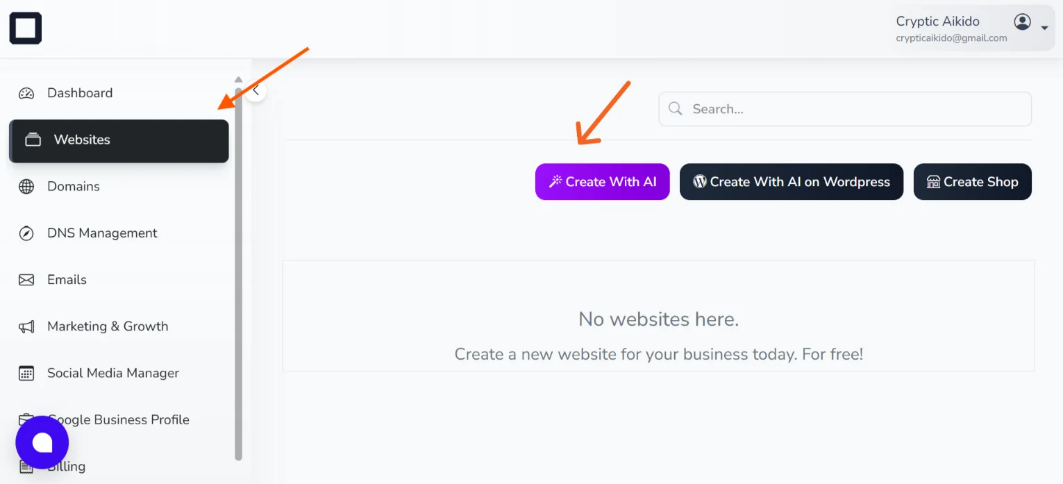 Vibe Coding a Consulting Business Website with Ollit AI: How it Went 4 Ollit-dashboard