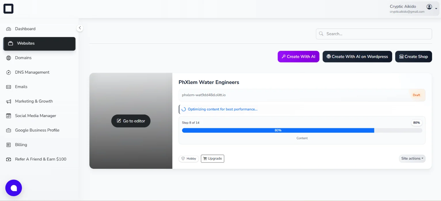 Vibe Coding a Consulting Business Website with Ollit AI: How it Went 10 Ollit-explaining