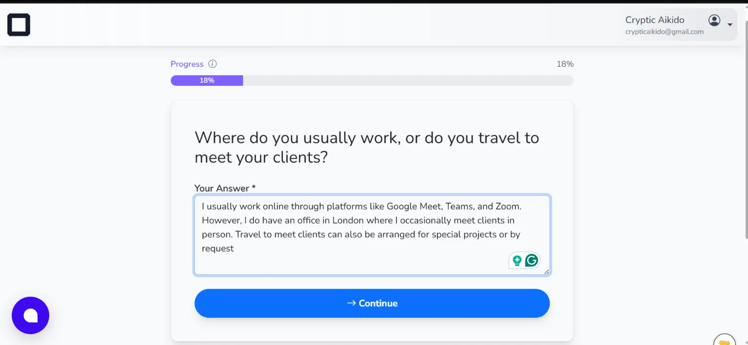 Vibe Coding a Consulting Business Website with Ollit AI: How it Went 7 Ollit-question-3
