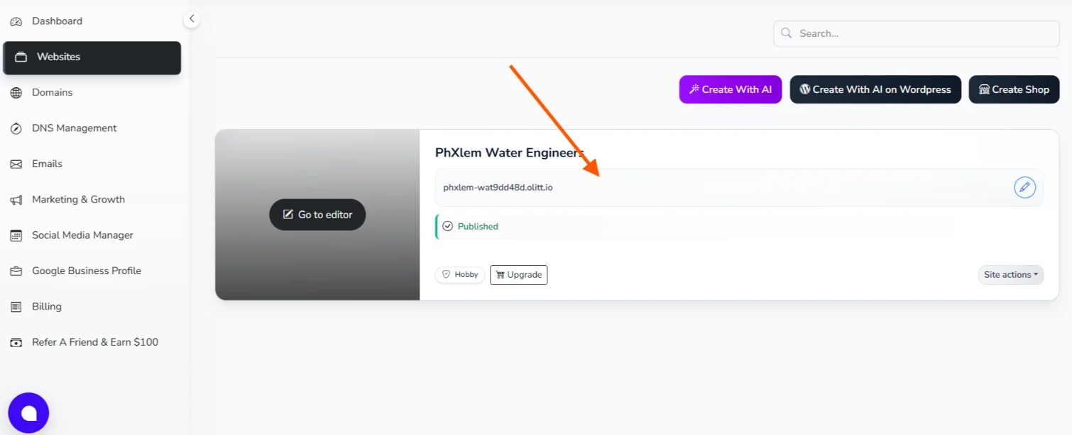 Vibe Coding a Consulting Business Website with Ollit AI: How it Went 11 Ollit-view-website