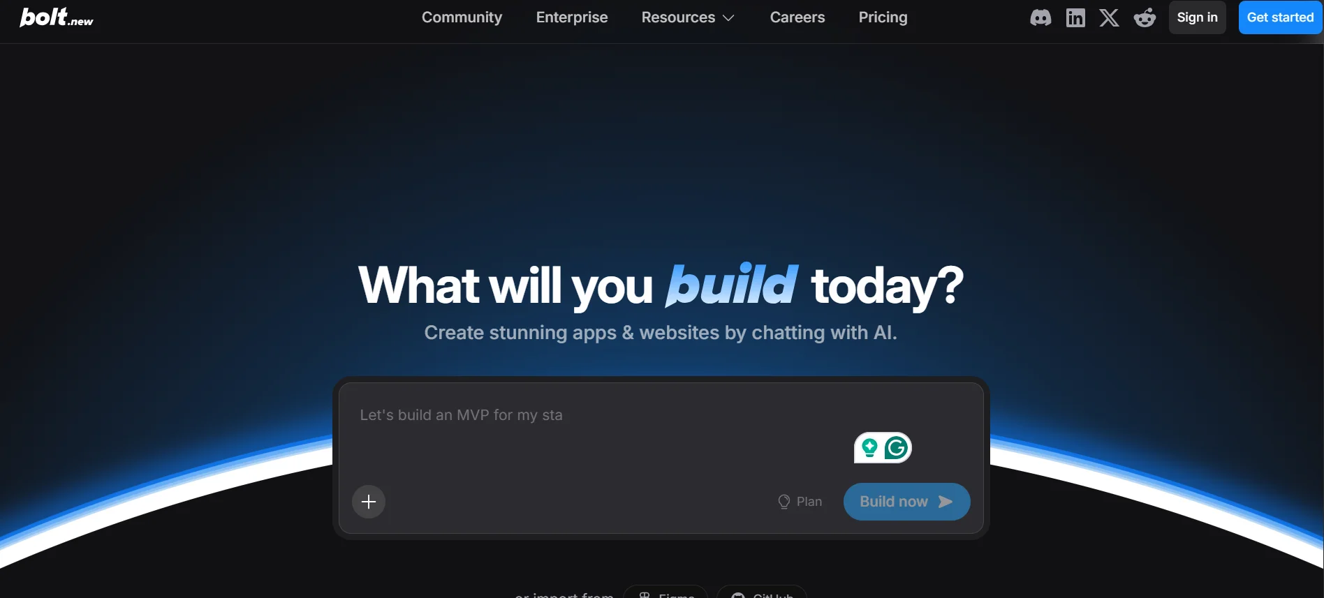 Vibe Coding Your Portfolio Website? Here’s What You Need To Know 4 bolt-new-homepage