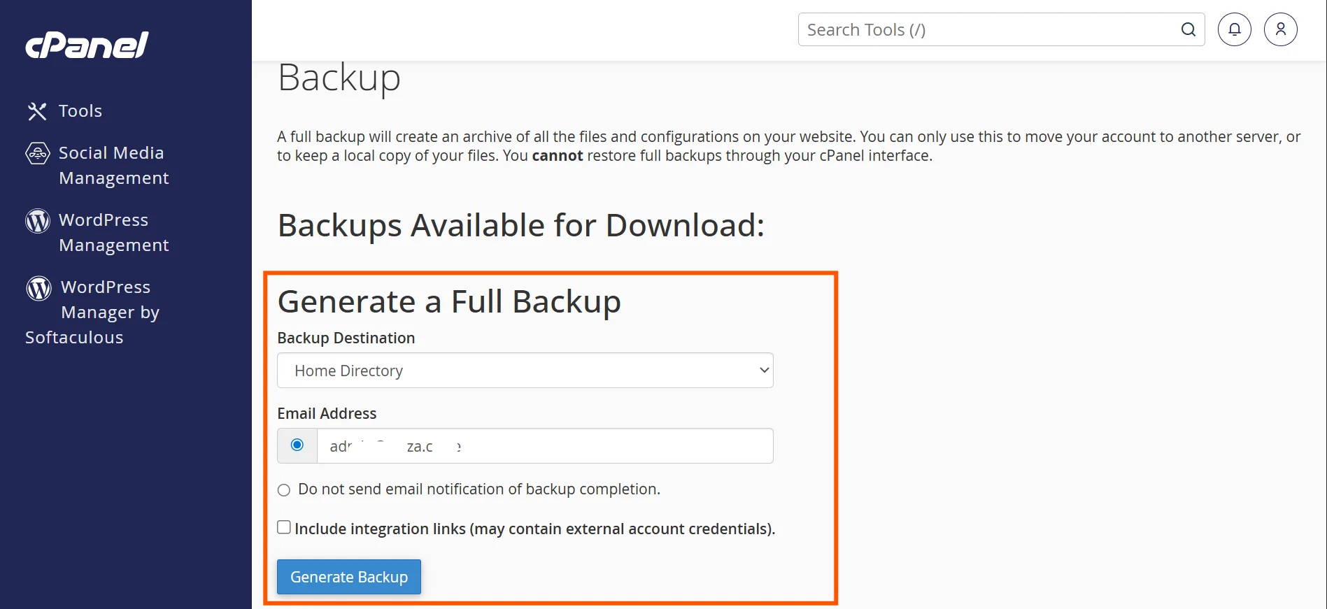 How To Do a Website Backup and Restore Using cPanel 5 cpanel-backup-generate-full