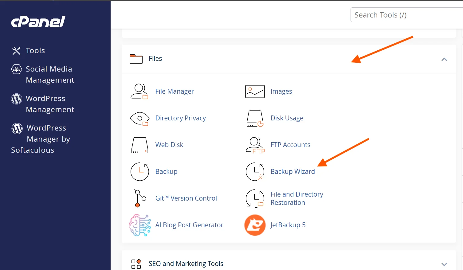 How To Do a Website Backup and Restore Using cPanel 2 cpanel-backup-wizard