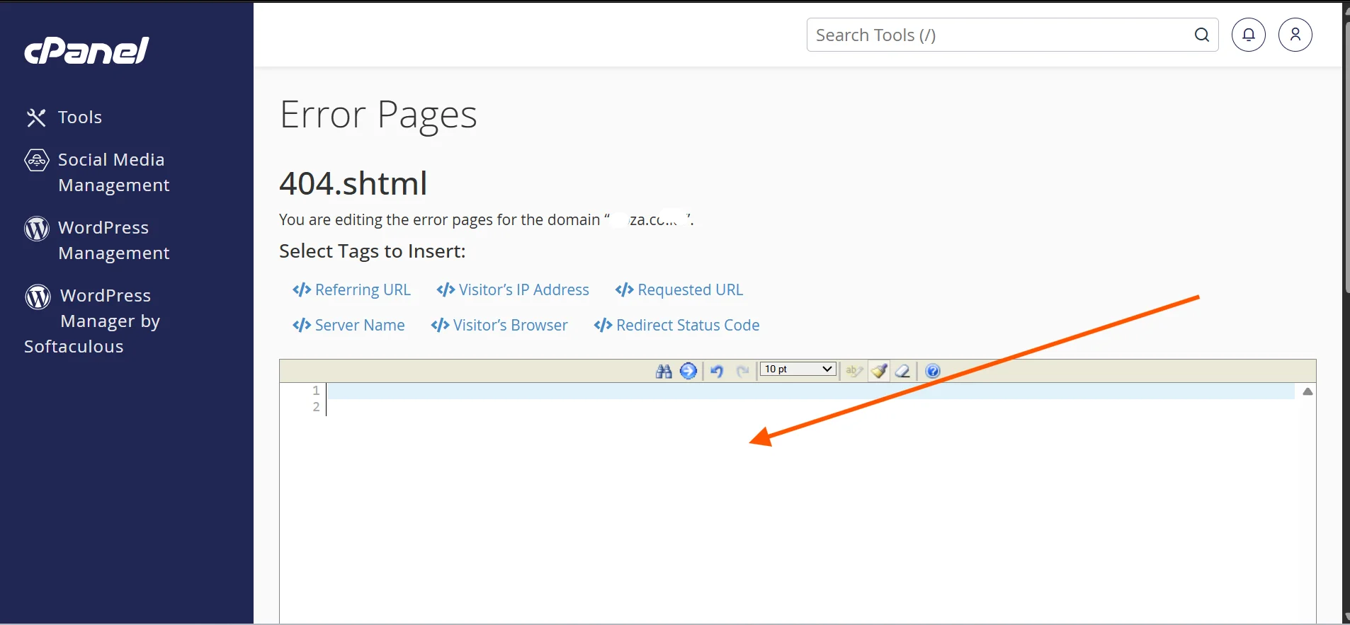 cpanel-copy-paste-code
