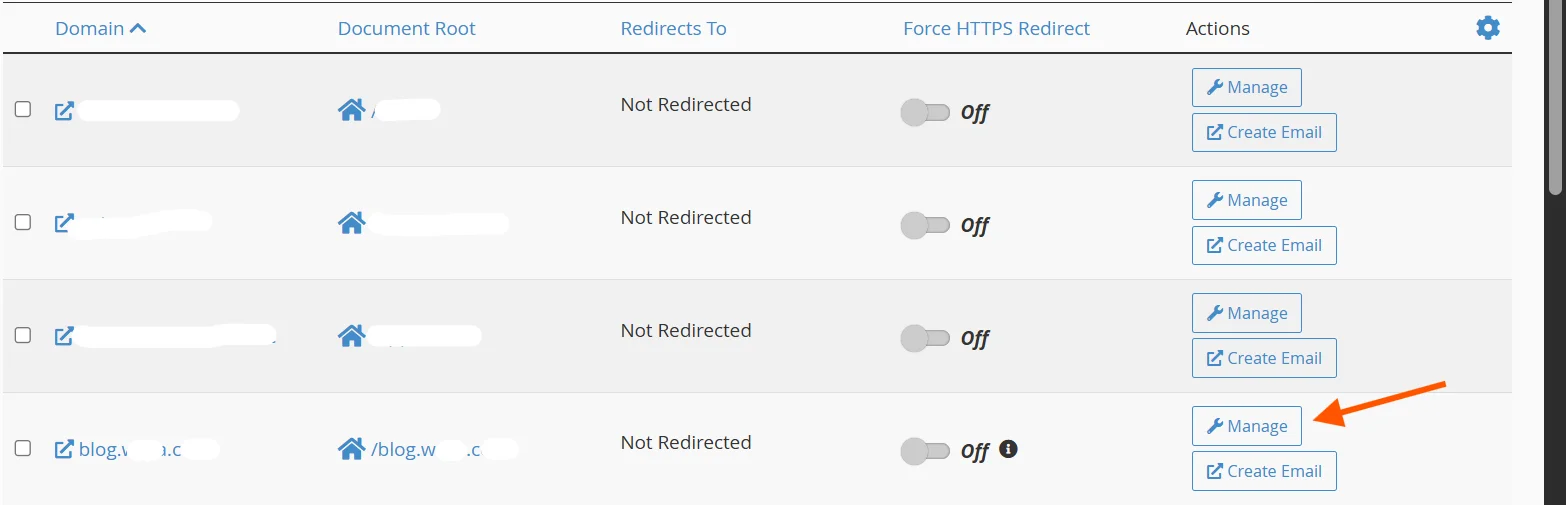 Subdomains: How to Set Up and Manage Them in cPanel 8 cpanel-manage-subdomain