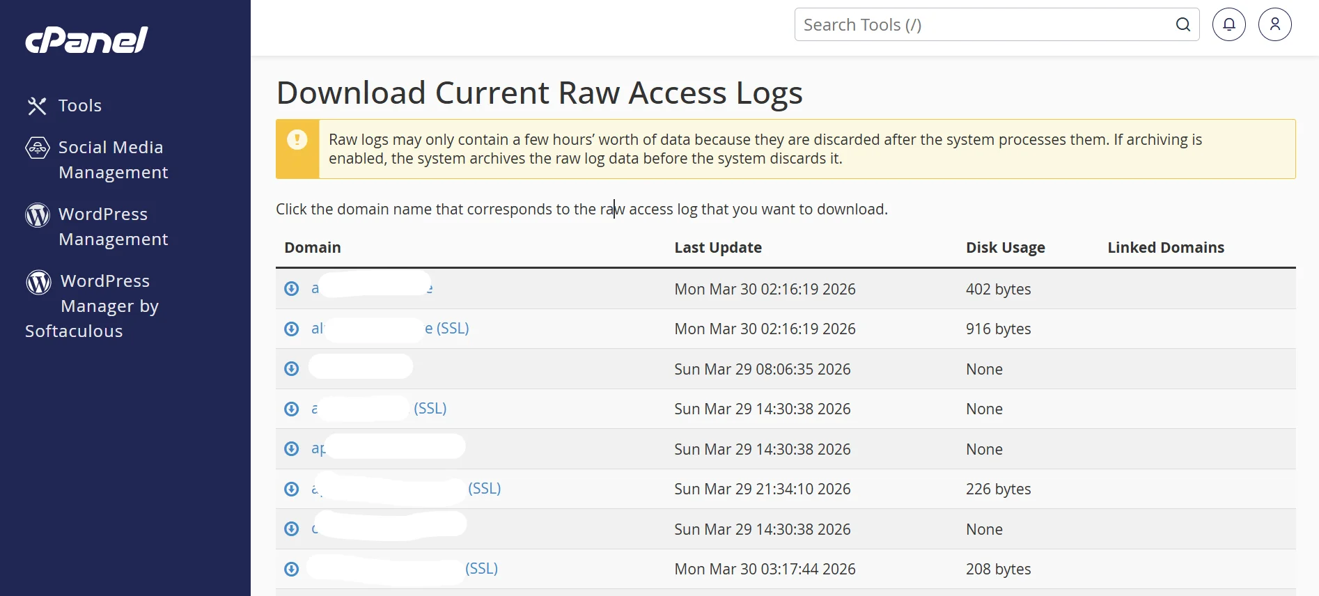 cpanel-raw-access-files
