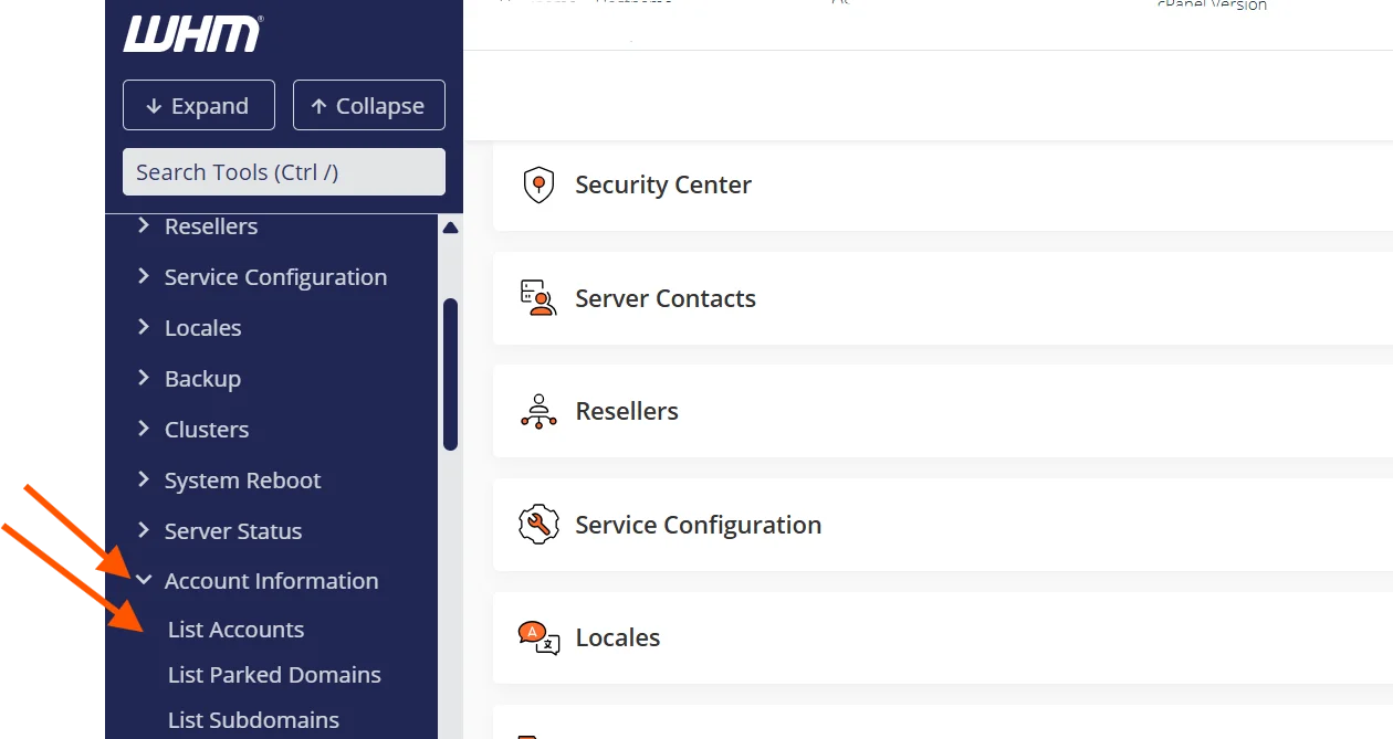 WHM-list-accounts