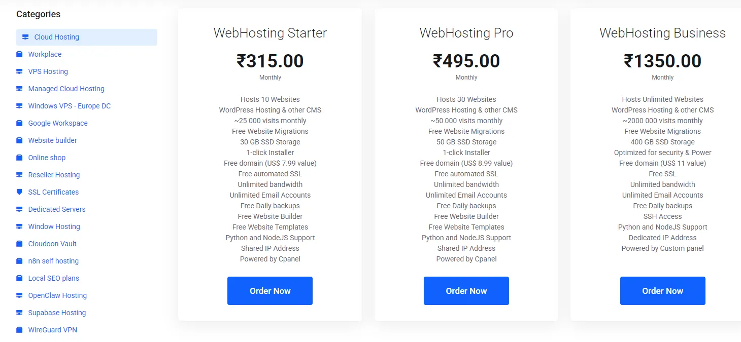 Power your Website for Success
Powerful & Reliable Cloud